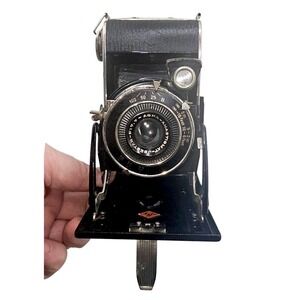 VTG Agfa Billy Record Anastigmat Jgestar F: 7.7 Folding Bellows Camera Untested